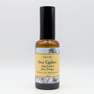 L'Ultime Élexir Capillaire - Sérum nourrissant naturel pour cheveux brillants et revitalisés. Idéal pour problématique perte de cheveux. 