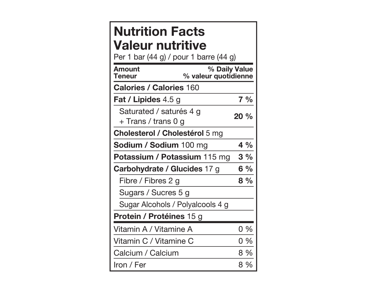 Fiche valeur nutritive, Barre protéinée Ideal Protein au chocolat croustillant et à la menthe, idéale pour une collation nutritive et rafraîchissante.