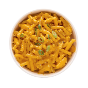 Macaroni au fromage Ideal Protein, montrant une portion crémeuse et appétissante, riche en protéines et parfaite pour un repas délicieux et nutritif.