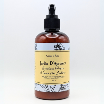 Revitalisant Premium Jardin d'Agrumes - Soin capillaire hydratant et naturel pour des cheveux doux et brillants